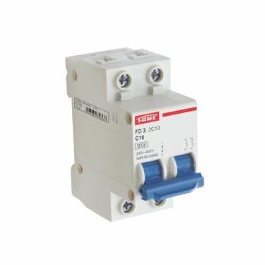 Imagem de Disjuntor DIN FD 3KA Bipolar 2P 10A Condutor 1,5mm Curva C – FAME
