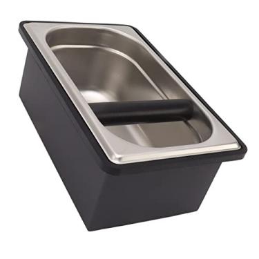 Imagem de Generic Recipiente à Terra Destacável de Aço Inoxidável da Caixa de Batida do café para a Barra do café, Conveniente para Limpar para o Restaurante da Cozinha de Casa (#12)