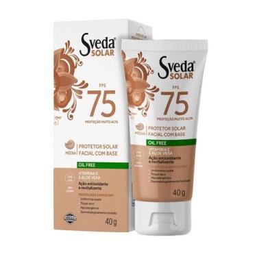Imagem de Protetor Solar Facial Sveda Solar FPS75 Oil Free Cor Média 40g