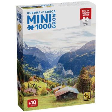 Imagem de Mini Quebra-cabeça 1000 peças Vila Suíça - Grow