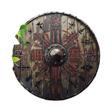 Imagem de Placa De Metal Redonda Vintage Com a Frase 'Tequila Servida Aqui' Para