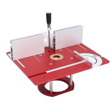 Imagem de Garosa Base de Elevação da Mesa do Roteador, Manual Ajustável Em de Liga de Alumínio para Máquinas de Marcenaria Com Curso de Elevação de 51 Mm, Compatível Com Diâmetro do Motor de 63,8-65 Mm (#11)