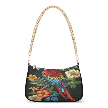 Imagem de CEBUGI Bolsas transversais femininas bolsa de ombro coloridas bolsas de papagaio elegante bolsa clutch com alça de corrente