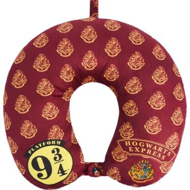 Imagem de FUL Travesseiro de pescoço Harry Potter, Travesseiro de cabeça de viagem Hogwart's Express para dormir em avião ou carro, Borgonha