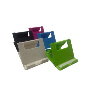 Imagem de Suporte para Celular de mesa Universal e Tablet Ajustavel para Videochamadas Filmes Home Office(Kit com 5 (1 Cor de cada))