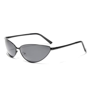 Imagem de JRLLFD Óculos de sol retrô femininos vintage polarizados masculinos com armação de metal UV400 (2)