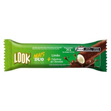 Imagem de Chocolate Look Mais Duo Limão com Cobertura de Chocolate 20g