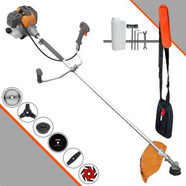 Imagem de Roçadeira Tekna RL520P À Gasolina 2HP 52cc Com Carretel + Faca 2 Ponta