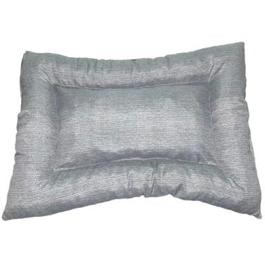 Imagem de Colchonete Pet Impermeável Grande Retangular, Cinza, 50x70cm, com Zíper, Enchimento em Espuma, para Protetor de Banco Traseiro (Chumbo)