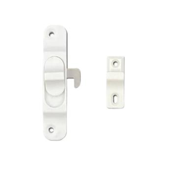 Imagem de Fechaduras de porta de janela de aço inoxidável, fechaduras de corrente de porta de janela, kits de fácil instalação, ferragens domésticas para janelas, portas, geladeiras, armários, cercas, portas