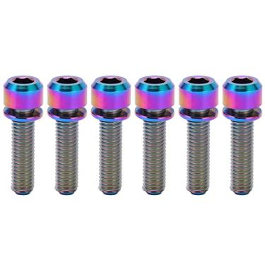 Imagem de Acouto Kit de Parafusos de Haste de Bicicleta de 6 Unidades de Alta Qualidade - Peças de Reposição de Parafusos de Haste M5 20 Mm, Leve, à Prova d'água e Resistente à Corrosão, Atualizações de Fixa