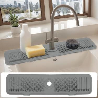 Imagem de Generic Tapete de torneira mais longo para protetor de respingos de pia de cozinha, tapete de pia de cozinha, protetor de respingos de pia de cozinha, área de pia de cozinha atrás do tapete de