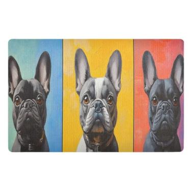 Imagem de Cool Dogs Tapete de porta externa com armadilha de sujeira, tapetes de entrada para interior de casa, decoração de entrada