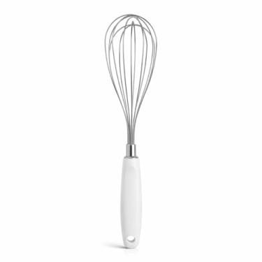 Imagem de Batedor de Clara Fouet em Aço Inox 27,5 cm · Cabo Anatômico em Polipropileno · Ideal para Cremes, Molhos e Claras em Neve