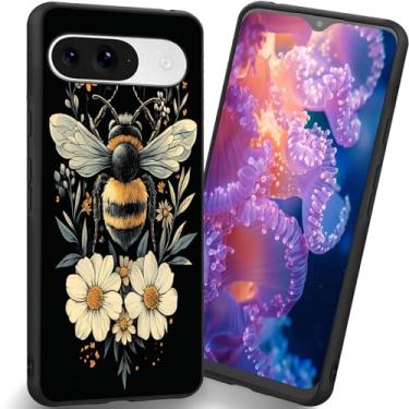 Imagem de RUUHLJLET Projetada para Google Pixel 10/10 Pro de 6,3 polegadas, capa fosca macia oferece proteção total (abelha floral)