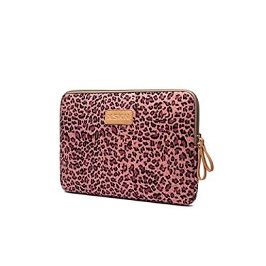 Imagem de (25cm, rosa) - SacosFromUs Lisen Tecido de lona Estiloso Leopard's Spots Leopard Print Style 7-40cm Bolsa para laptop Bolsa de protecao para computador Capa de bolsa para iPad / Macbook / Dell / HP / Lenovo / Sony / Toshiba / Acer etc.