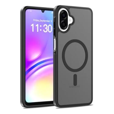 Imagem de Rosebono Compatível com Samsung Galaxy A07/Galaxy A06, capa protetora transparente TPU (preta)