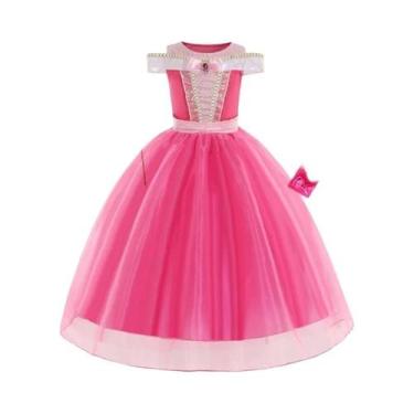 Imagem de Vestido De Princesa Aurora Bela Adormecida Para Meninas, Fantasia De C