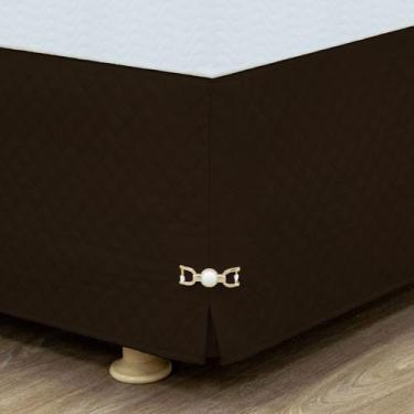 Imagem de Saia Box cama bau Queen Matelada Com Pingente - Rafaloro, Tabaco