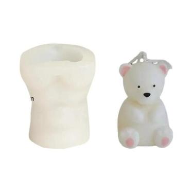 Imagem de Molde De Silicone 3D De Urso Fofo Para Velas DIY, Sabonetes Artesanais