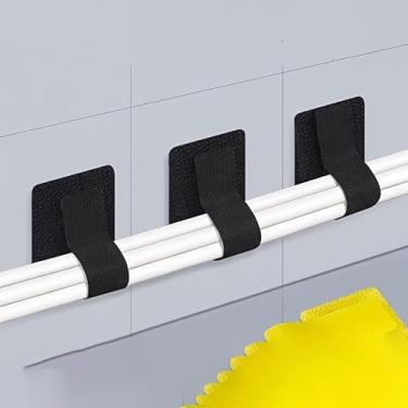 Imagem de Pacote com 10 fitas reutilizáveis resistentes Zubands (compatível com) – Fixações adesivas removíveis sem resíduos, fixação forte para cabos (branco)