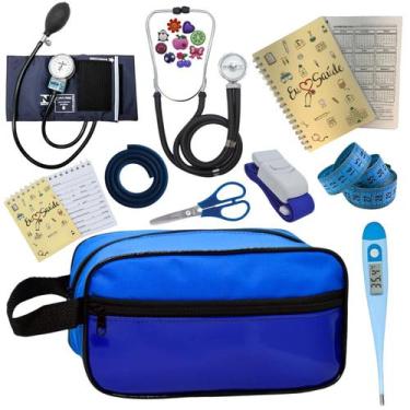 Imagem de Kit Enfermagem Profissional Glicose Estagio Saude Completo - PREMIUM, 