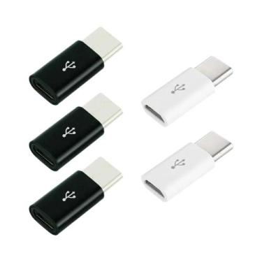 Imagem de Adaptador Micro USB Fêmea Para Tipo C Macho 1PCS 5PCS Conversor De Cab