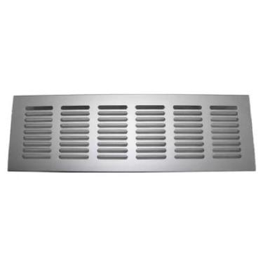 Imagem de Grade Ventilação Max Alumínio Fosco Retangular 80 X 250mm - Maxima