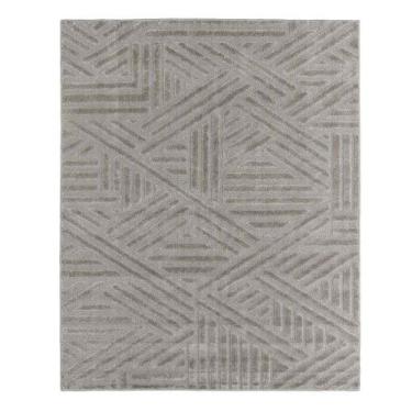 Imagem de Tapete para Sala Realce Trama 51 Cinza 2,00X2,50M - J Serrano
