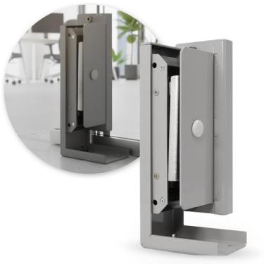 Imagem de Fechadura Eletromagnética Eletroimã 150Kg Piso S/Sensor Ipec, CINZA