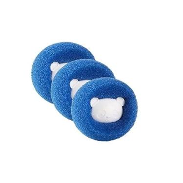 Imagem de Kit 10 Bolas Anti Pelos para Lavadora Remover Pelos de Roupas e Previne Estática (Kit 10 Pcs)