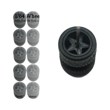 Imagem de Carros De Brinquedo Em Escala 1/64 Com Pneus De Borracha Destacáveis, 