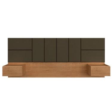 Imagem de Cabeceira Suspensa Para Cama Queen Malibu Carv/marrom -  M. Arapongas 