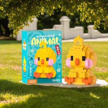 Imagem de Estatueta faça você mesmo para festa do zoológico da primavera (pintinho) – decoração peculiar de férias para mesa, prateleira ou exibição de Páscoa