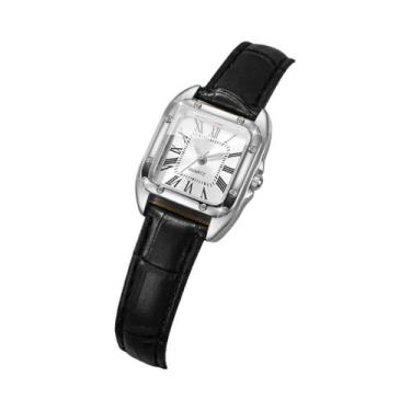 Imagem de Relógio Feminino De Pulso Com Pulseira De Couro, Mostrador Casual Roma