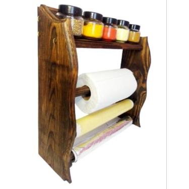 Imagem de Porta temperos e Condimentos + Porta Papel Toalha + Porta Papel Alumín