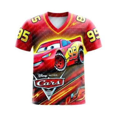 Imagem de Camiseta De Futebol McQueen Da Disney Para Crianças, T-Shirt Casual De
