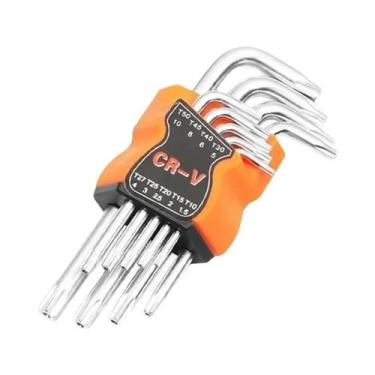 Imagem de Conjunto De Chaves De Fenda Em L Com 9 Peças, Chave Hexagonal, Chave A