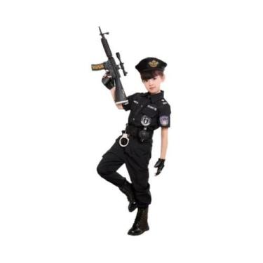 Imagem de Fantasia De Halloween Para Crianças, Cosplay De Policial, Uniforme De 