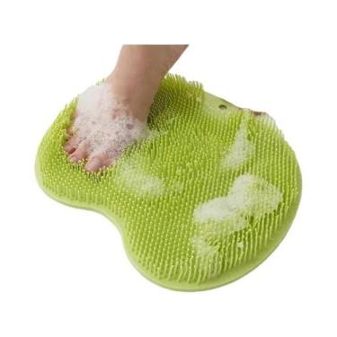 Imagem de Tapete De Banho De Silicone Antiderrapante Com Escova Esfoliante E Ven
