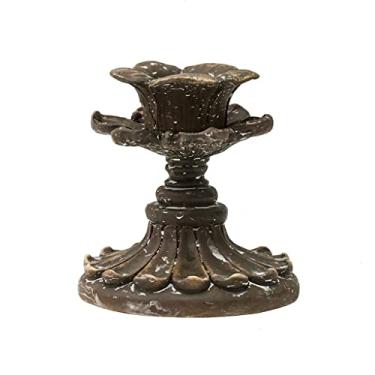 Imagem de Castiçal nórdico retrô criativo castiçal decoração de mesa ornamentos suporte de vela adequado para sala de estar, cozinha, sala de jantar, vela mesa (pequeno)