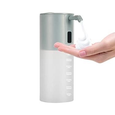 Imagem de Dispenser de Sabonete Automático com Espuma Sensor Movimento Sem Toque para Mãos Higienizadas - Operado por Bateria Recipiente Transparente Casa Cozinha Banheiro Escritório Hotel Hospital Escola