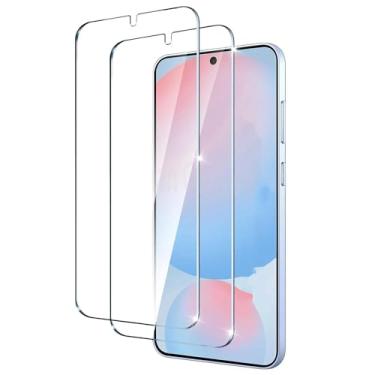 Imagem de 2Pcs Vidro Temperado, para Samsung Galaxy S25 5G, Filme Protetor de Tela com Desbloqueio de Impressão Digital