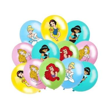 Imagem de Balões De Látex Da Princesa Branca De Neve De 12 Polegadas, 12 Peças, 