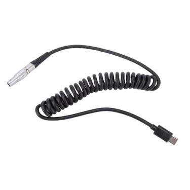 Imagem de Acouto Cabo de Alimentação Tipo C para 2 Pinos, Cabo de Alimentação DC de Liga de Borracha de 59,1 pol. Com Conector Macho, para Acessórios de Câmera Ronin RED