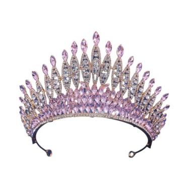 Imagem de Conjunto De Joias De Noiva Com Cristais Vermelhos, Colar, Brincos E Ti