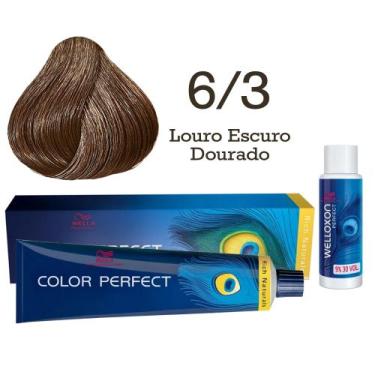 Imagem de Coloração Color Perfect 6.3 Louro Escuro Dourado Ox 30  Wella - Wella 