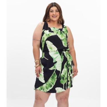 Imagem de Shorts Saia Feminino Plus Size Secret Glam Preto, Plus G4, Preto