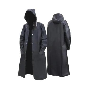 Imagem de Capa De Chuva Transparente Grossa Unissex De Corpo Inteiro Não Descart