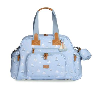 Imagem de Bolsa Térmica Everyday Barquinhos Estampada Azul - Masterbag